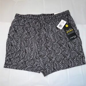 Royalty NEW Soft Stretch Shorts L Marble Swirl Print Lounge Wear Boho Y2K Trendy